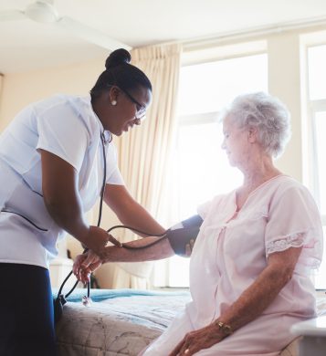 Female carer staff nurse London UK